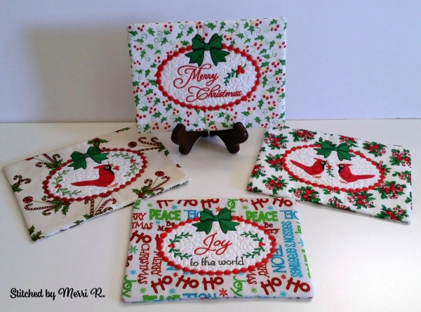 Christmas Mug Rug Set Oregonpatchworks