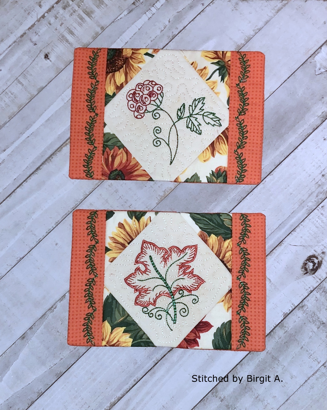 Autumn Mug Rug Set OregonPatchWorks