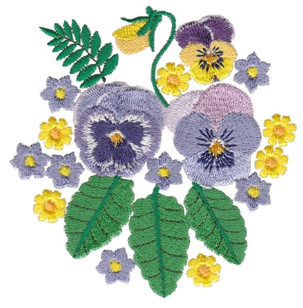 Pansy Posies Small | OregonPatchWorks