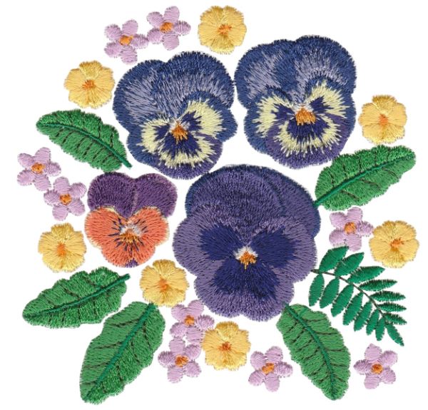 Pansy Posies Small | OregonPatchWorks