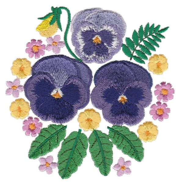 Pansy Posies Small | OregonPatchWorks