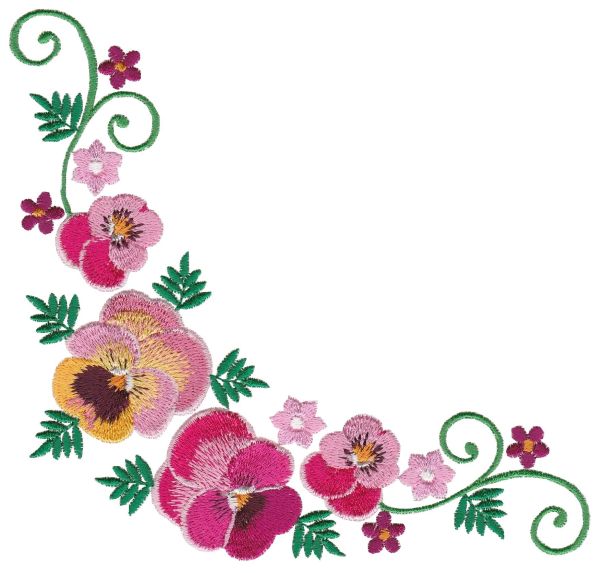 Pansy Borders Extra Large | OregonPatchWorks