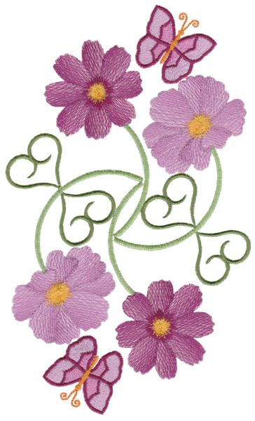 Cosmos Charm Borders XL | OregonPatchWorks