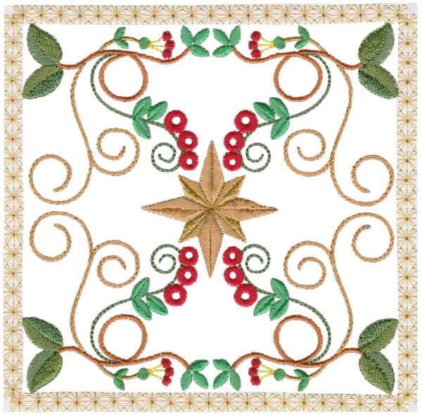 Festive Squares Large Single 05