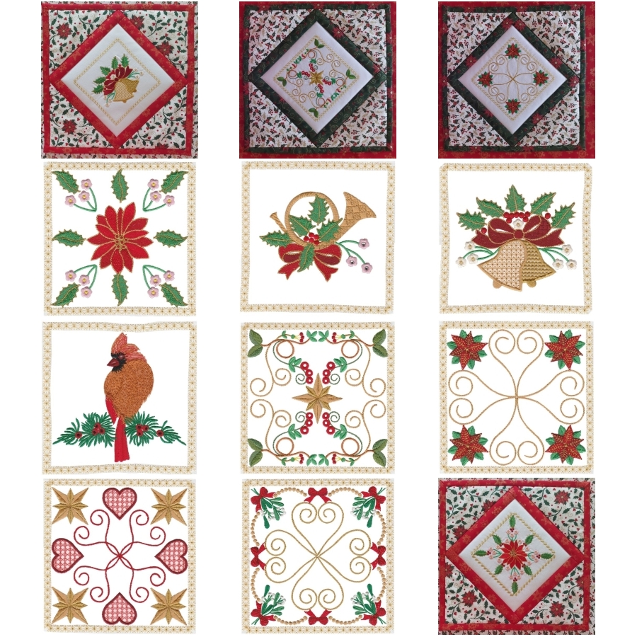 Festive Squares Large Set 1