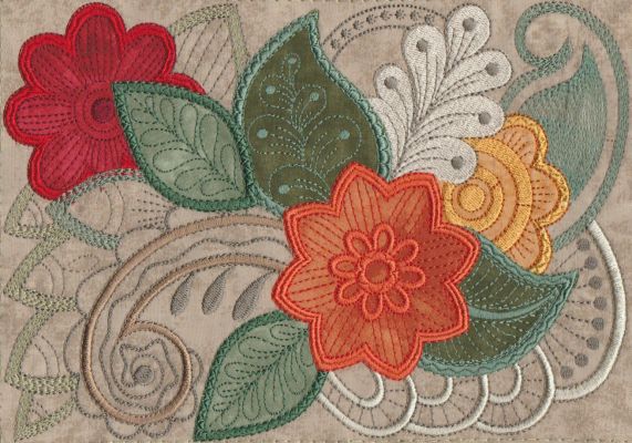 Fantasy Flower Applique | OregonPatchWorks