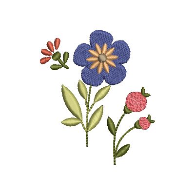 Folk Art Flowers Small | OregonPatchWorks