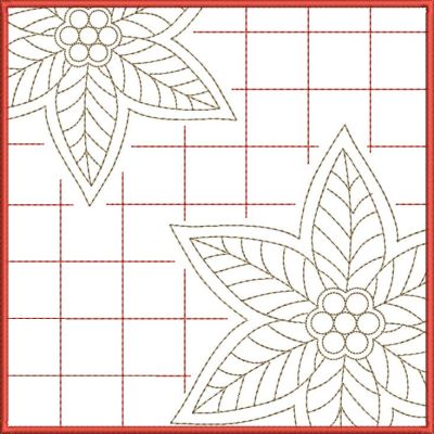 Poinsettia Quilt Blocks-7