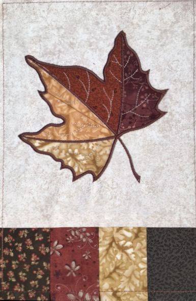 Applique Leaves Table Runner-7