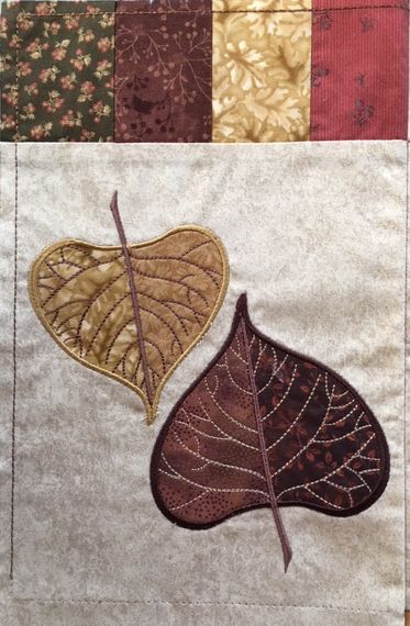 Applique Leaves Table Runner-11