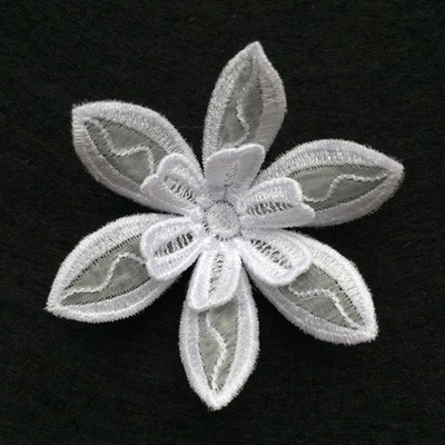 3D Organza Flower 3 -3