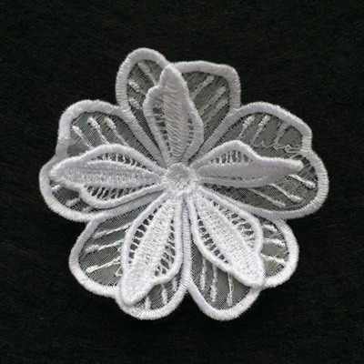 3D Organza Flower 3 -4