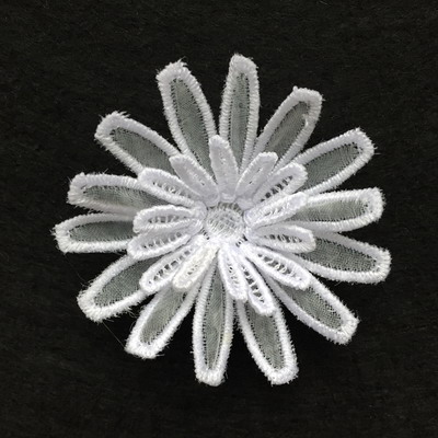 3D Organza Flower 3 -7