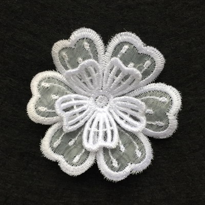 3D Organza Flower 3 -9