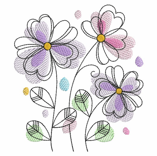Doodle Flowers | OregonPatchWorks