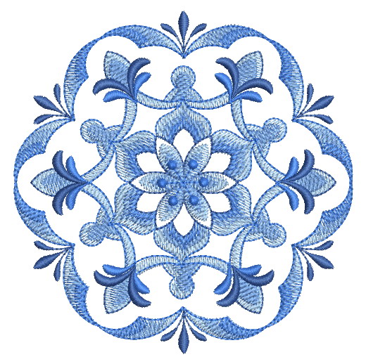 Delft Blue Snowflakes | OregonPatchWorks