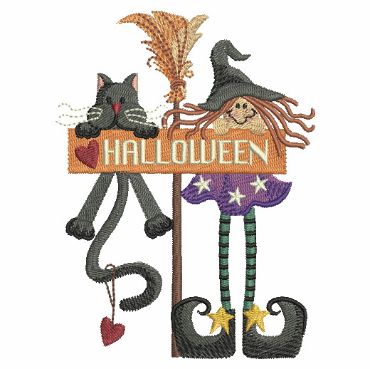 Folk Art Halloween 2-15