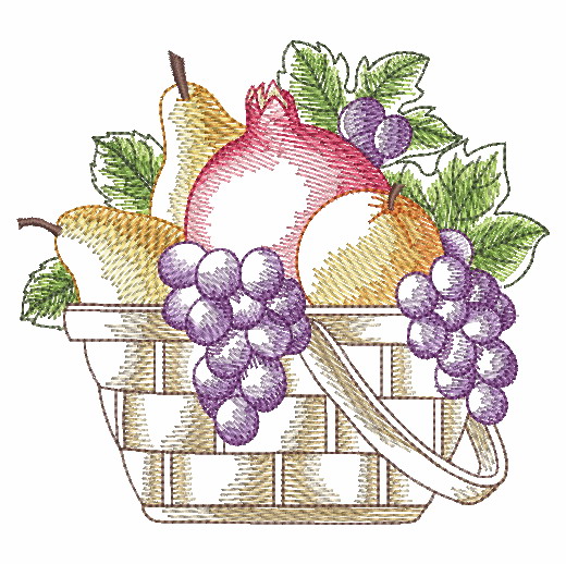 Basket Of Fruit 3 | OregonPatchWorks