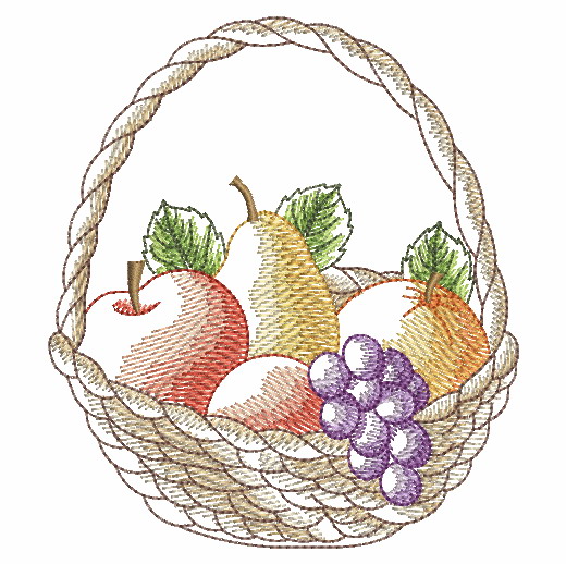 Basket Of Fruit 3 | OregonPatchWorks