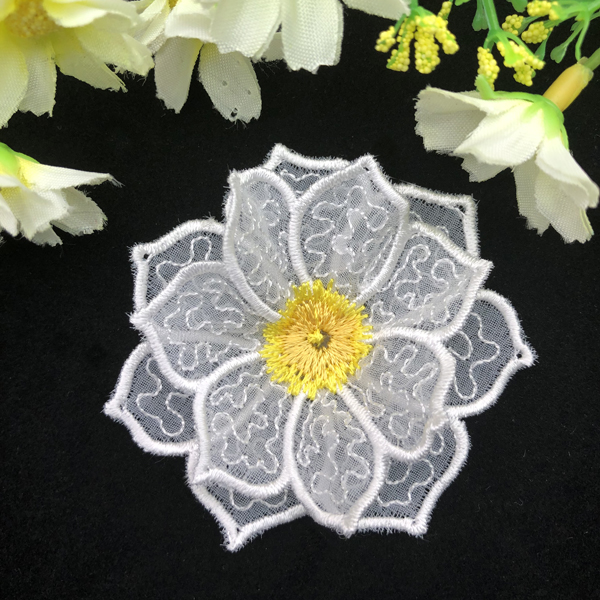 3D Organza Flower 4-3