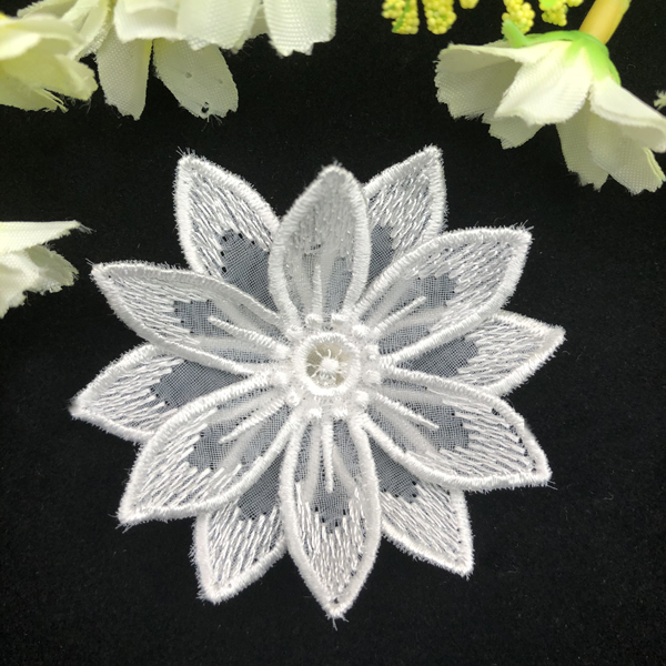 3D Organza Flower 4-8