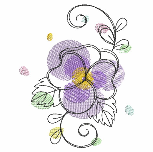 Doodle Flowers 3 | OregonPatchWorks