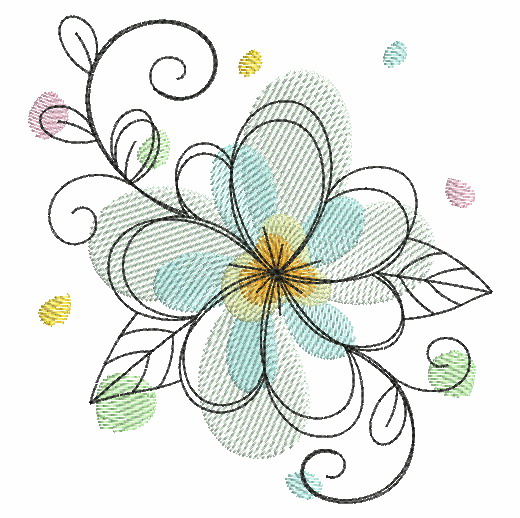 Doodle Flowers 3 | OregonPatchWorks