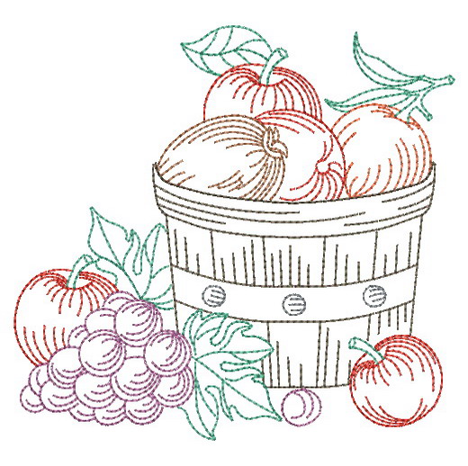 Vintage Fruit Baskets 2-7
