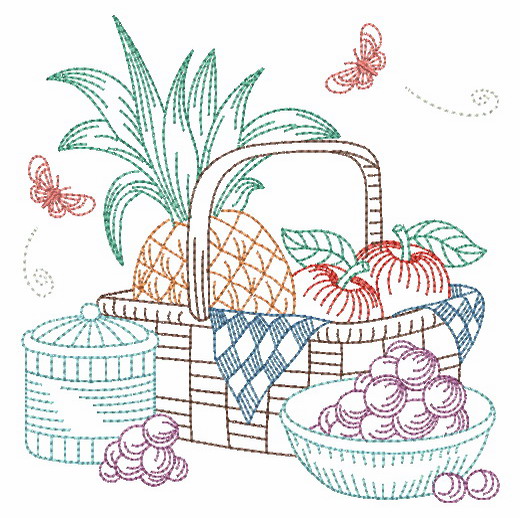 Vintage Fruit Baskets 2-9