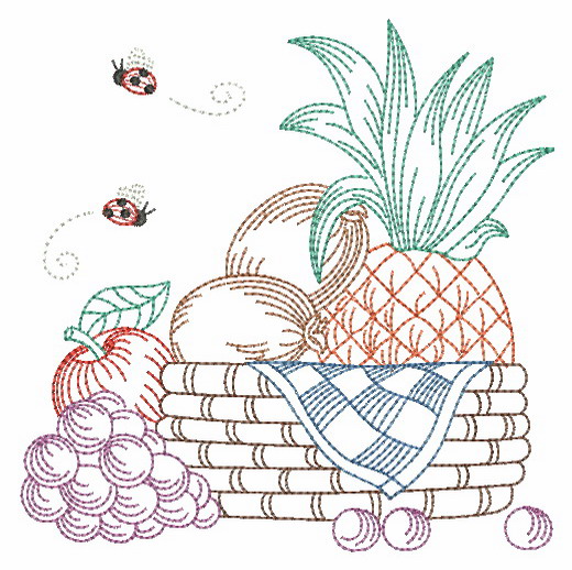 Vintage Fruit Baskets 2-12