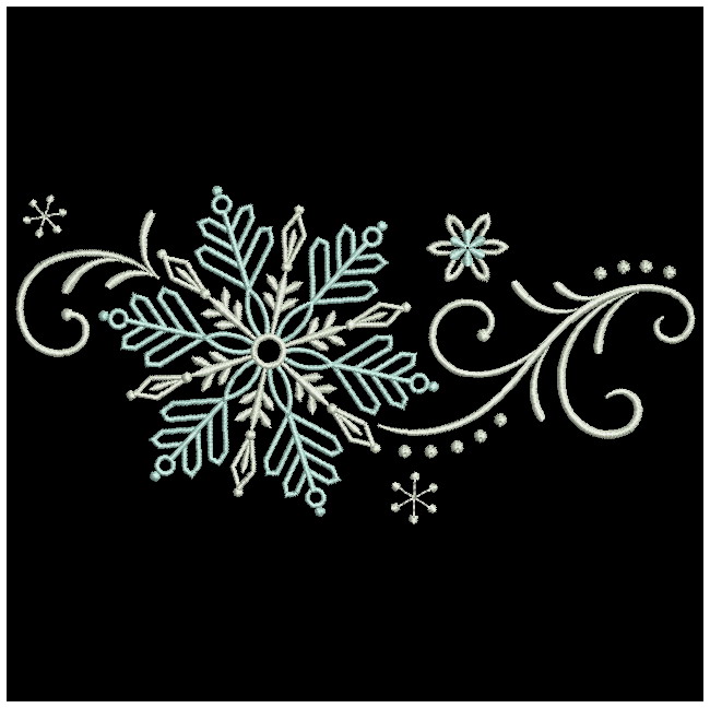 Filigree Snowflake Border-5