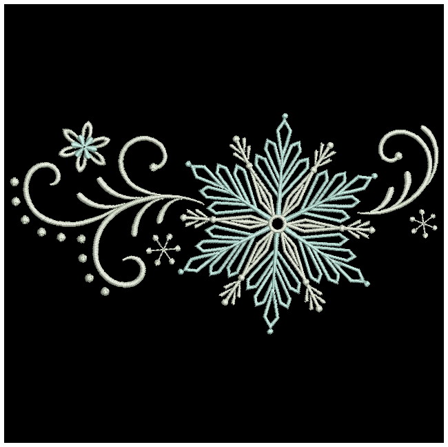 Filigree Snowflake Border-6