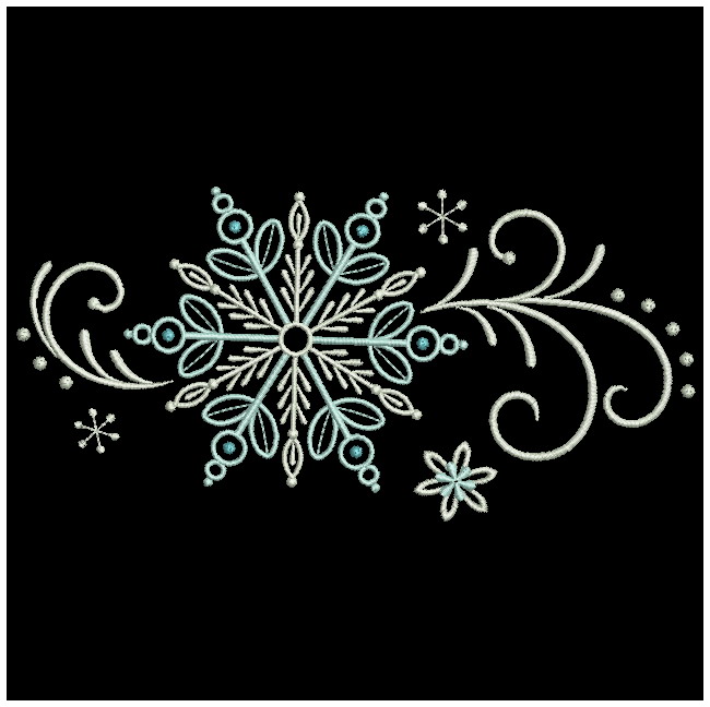 Filigree Snowflake Border-7