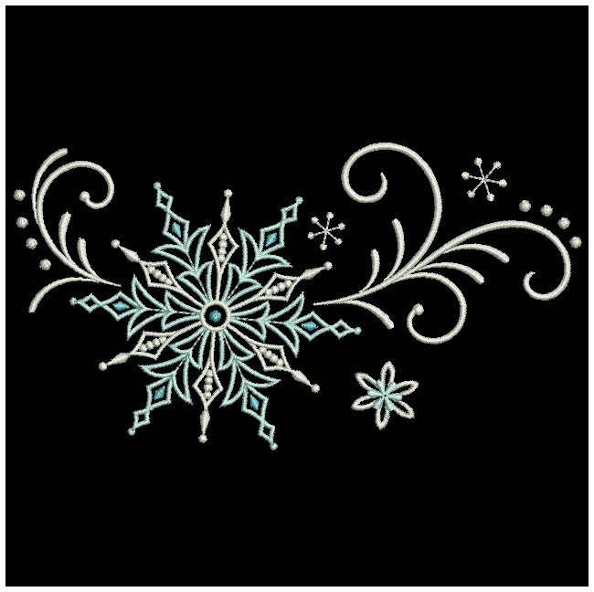 Filigree Snowflake Border-8