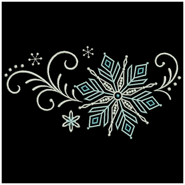 Filigree Snowflake Border-9