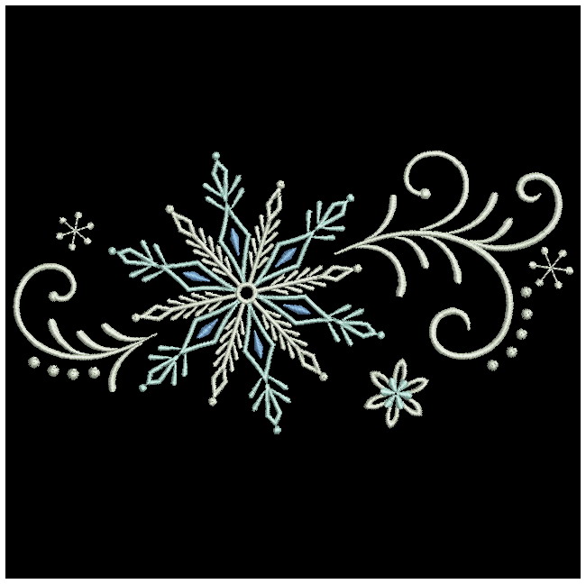 Filigree Snowflake Border-12