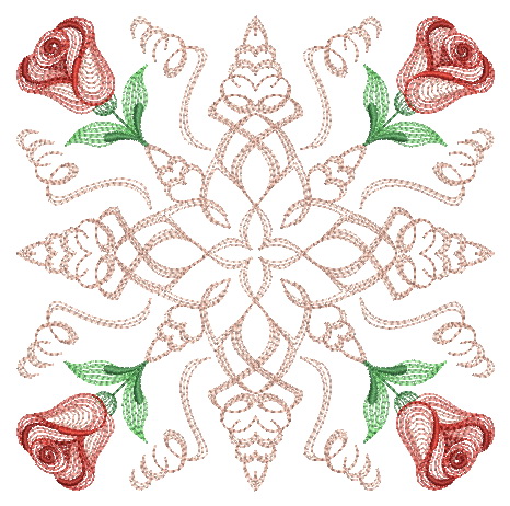 Filigree Roses Quilt 4-5