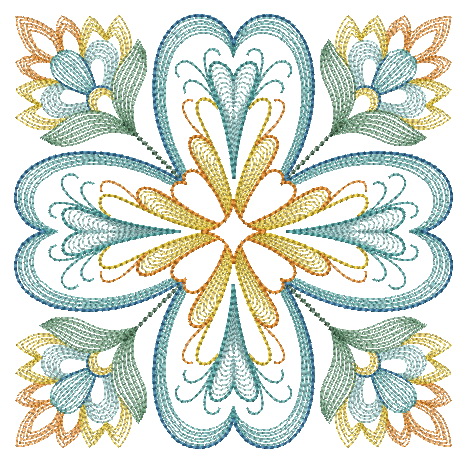 Artistic Floral Quilt-8