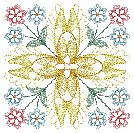 Artistic Floral Quilt-10