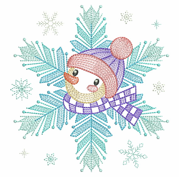 Snowflake Snowman 4-5