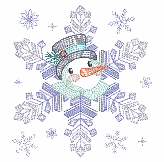 Snowflake Snowman 4-7