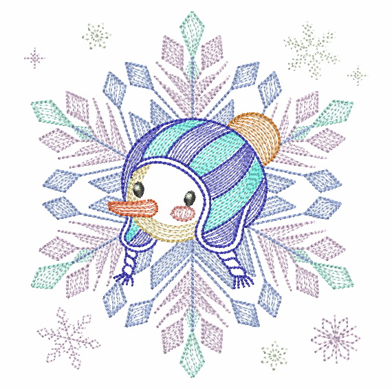 Snowflake Snowman 4-8