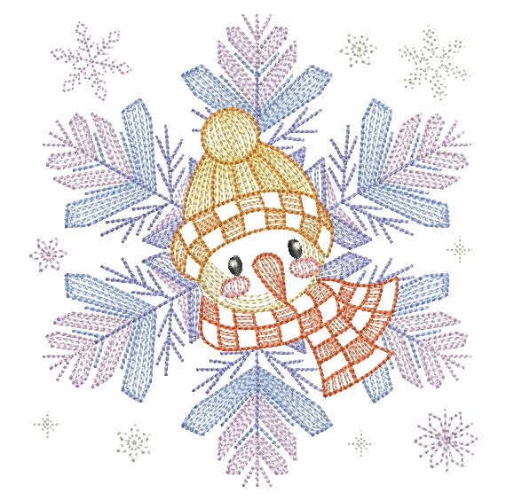 Snowflake Snowman 4-12