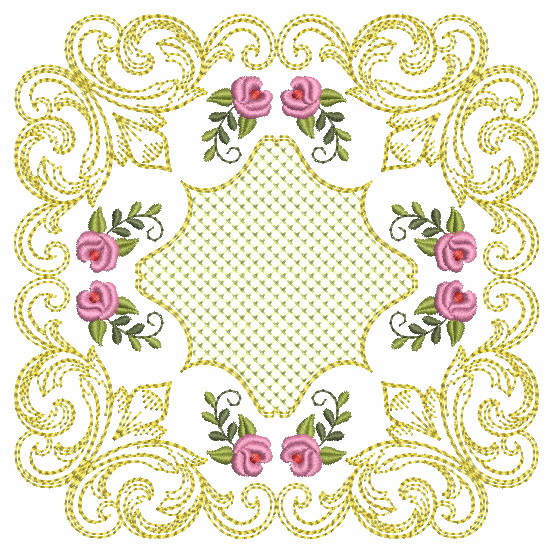 Baroque Roses Quilt-3