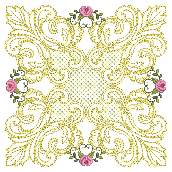 Baroque Roses Quilt-5