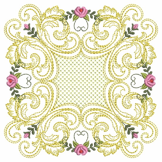 Baroque Roses Quilt-8