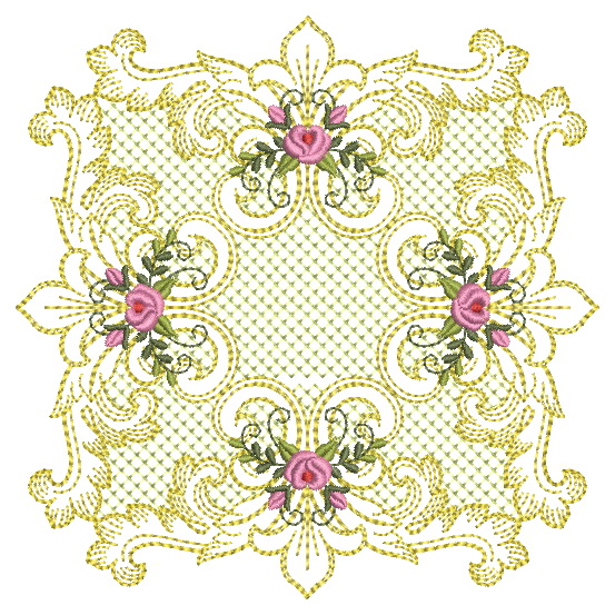 Baroque Roses Quilt-10