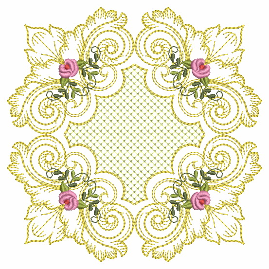 Baroque Roses Quilt-11