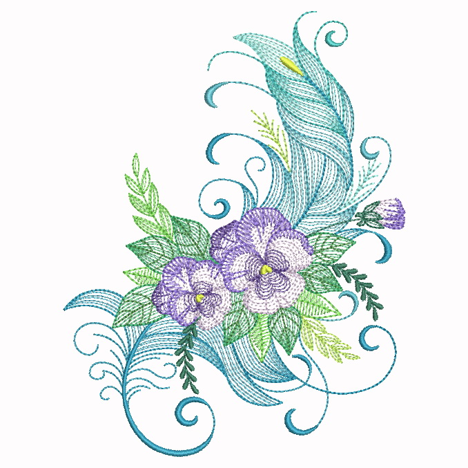 Feathers In Bloom | OregonPatchWorks