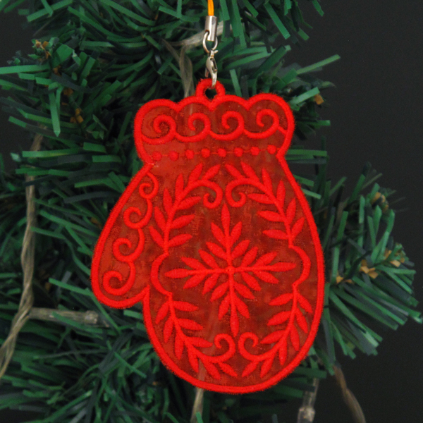 Organza Christmas Ornaments 2-6